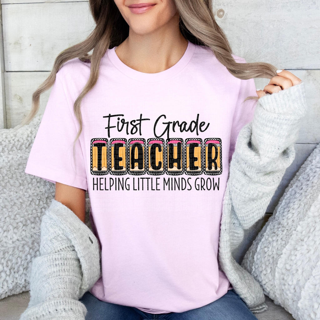 First Grade Teacher Helping Little Minds Grow