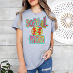 Softball mom faux glitter