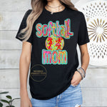 Softball mom faux glitter