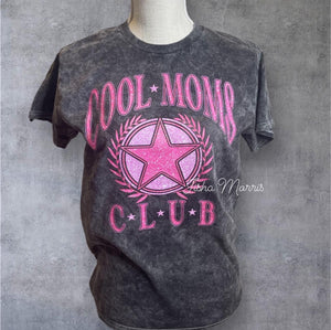 Cool Moms Club Mineral Wash Tee