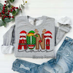 Aunt Claus Faux Embroidery