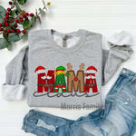 Mama Claus Faux Embroidery