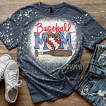 Perfect Baseball Mom Bleached Shirt