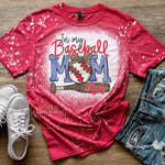 Baseball Mom Era Bleached Shirt