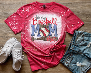 Baseball Mom Era Bleached Shirt