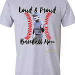 Loud and Proud Customizable Baseball Tee