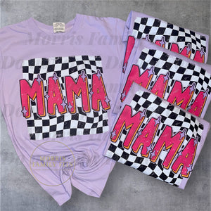 Mama Checkered Tee - CC