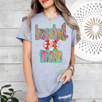 Baseball mom faux glitter