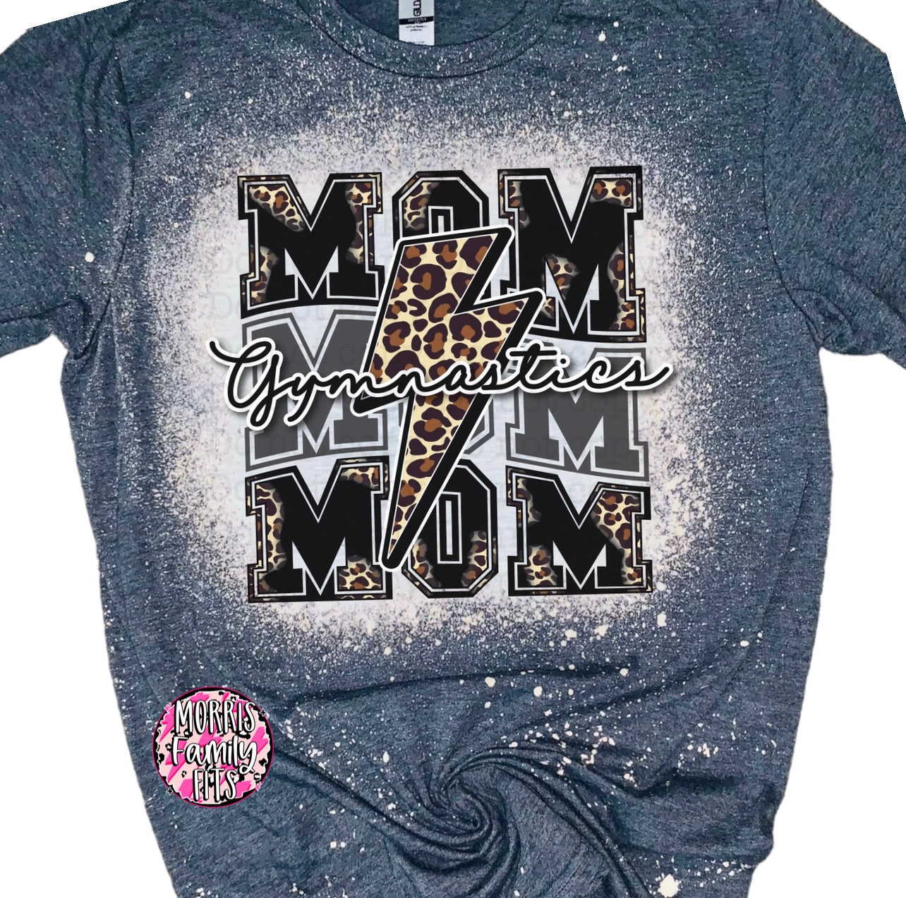 Gymnastics Mom Bleached Shirt