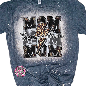 Gymnastics Mom Bleached Shirt